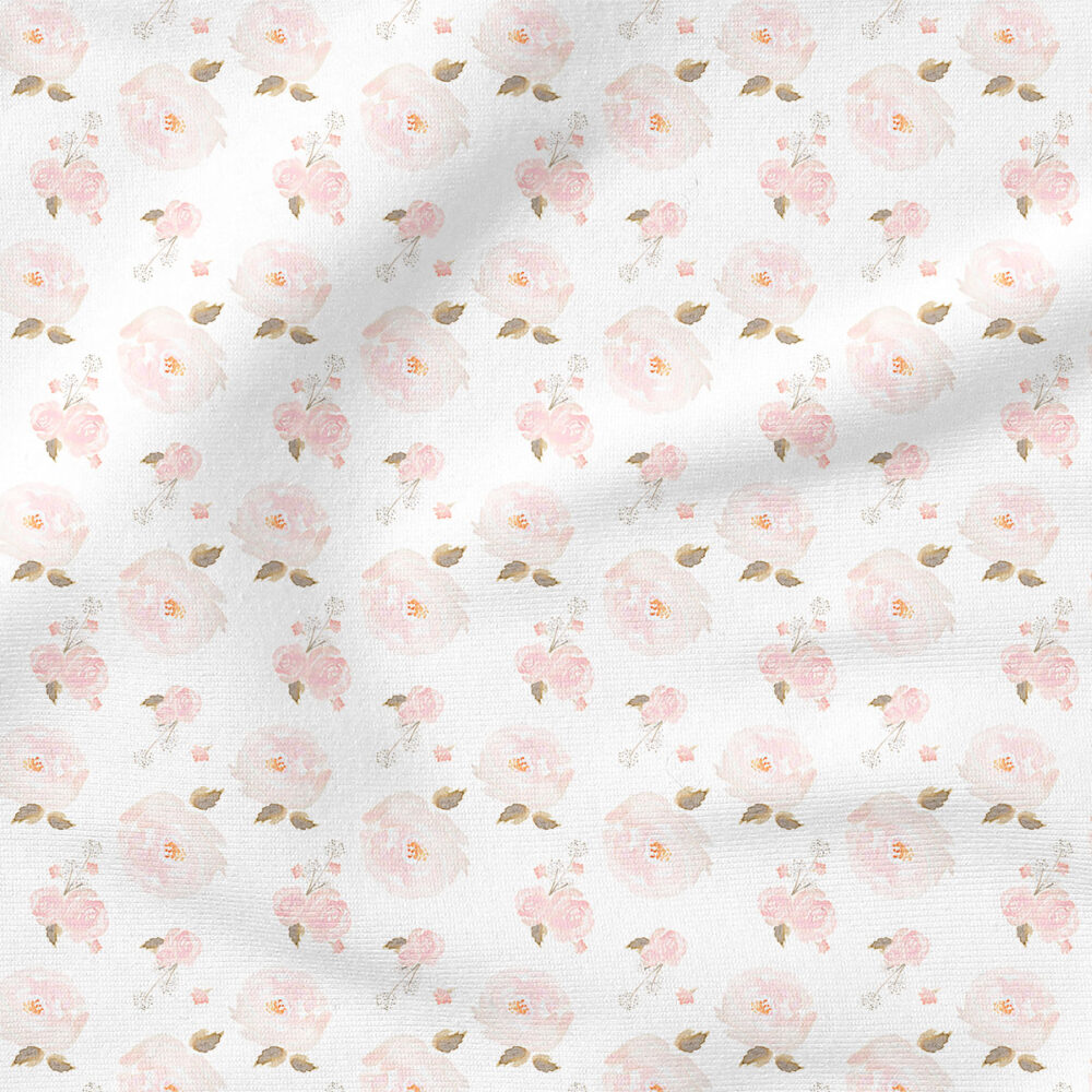 Blush Rose | Botanical Fabric Design | Indy Bloom Design