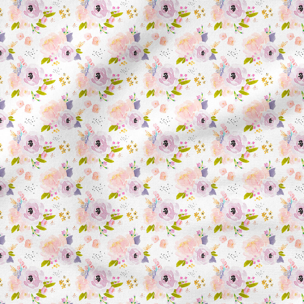 Peachy Plum | Botanical Fabric Design | Indy Bloom Design