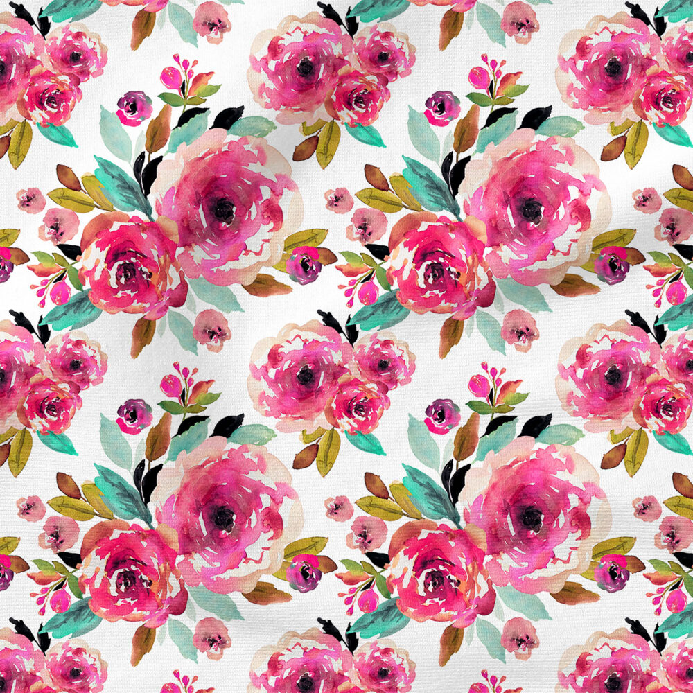 Roselynn | Botanical Fabric Design | Indy Bloom Design