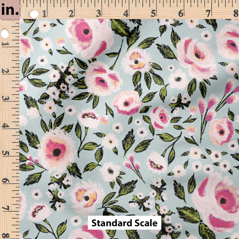 Ruler Scale for Rosie Posie Blue by Indy Bloom Design