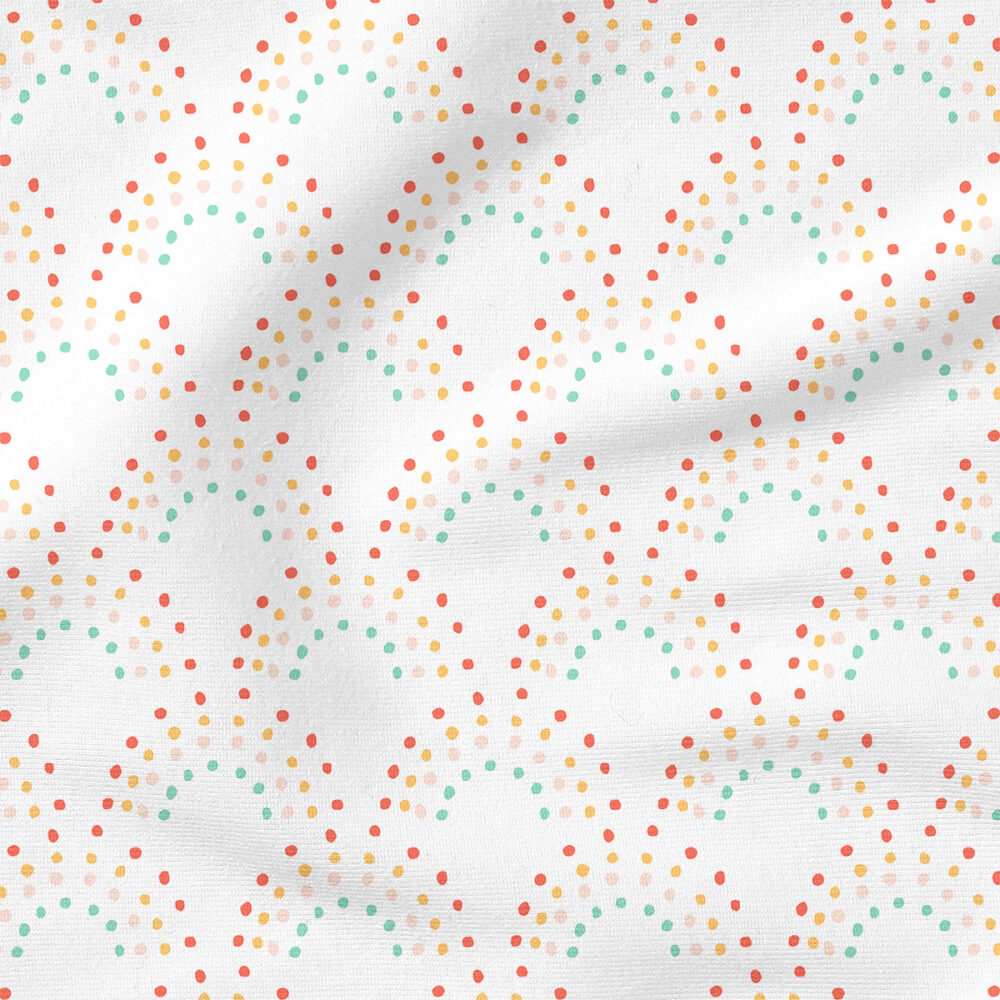 Rainbow Dots | Stripes and Shapes Fabric Design | Indy Bloom Design