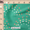 Ruler Scale for Retro Rainbow Dots (Teal) by Indy Bloom Design