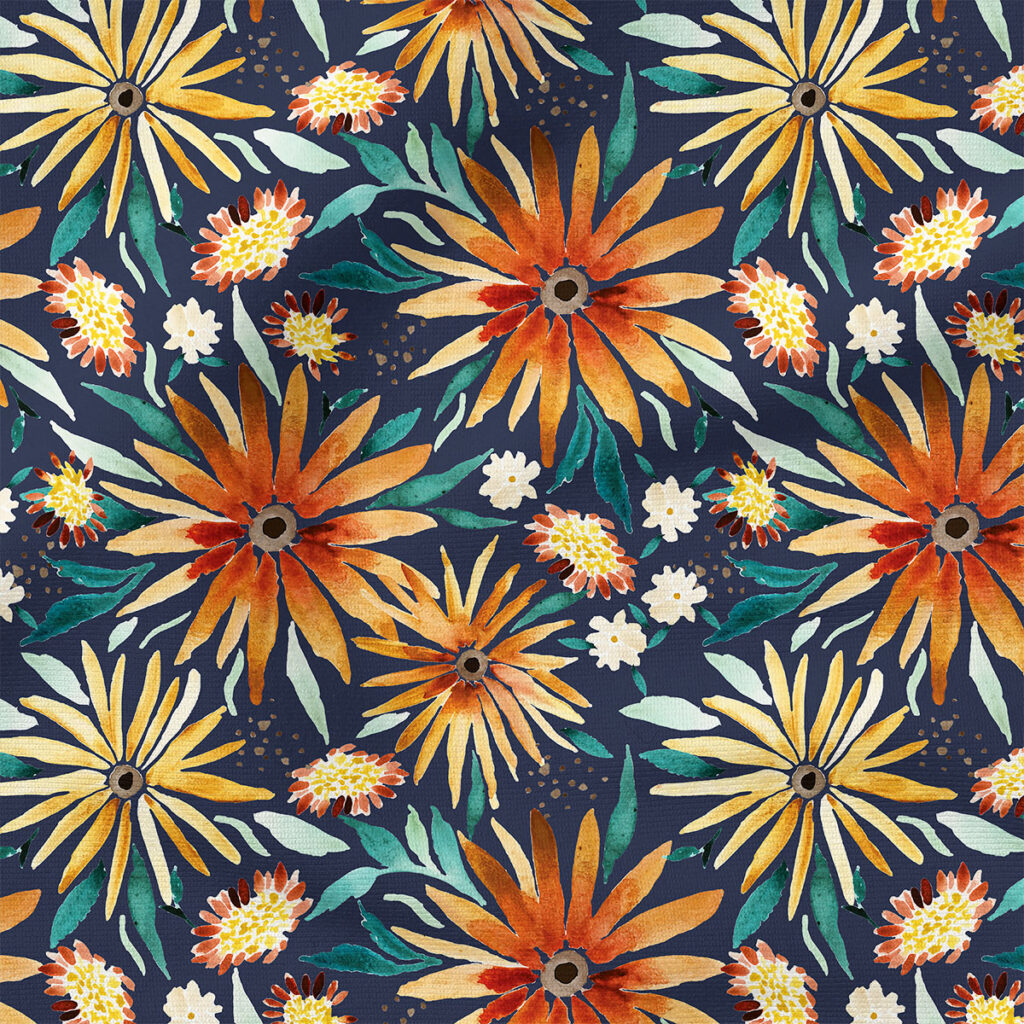 Amber Sunflower (Blue) | Seasonal