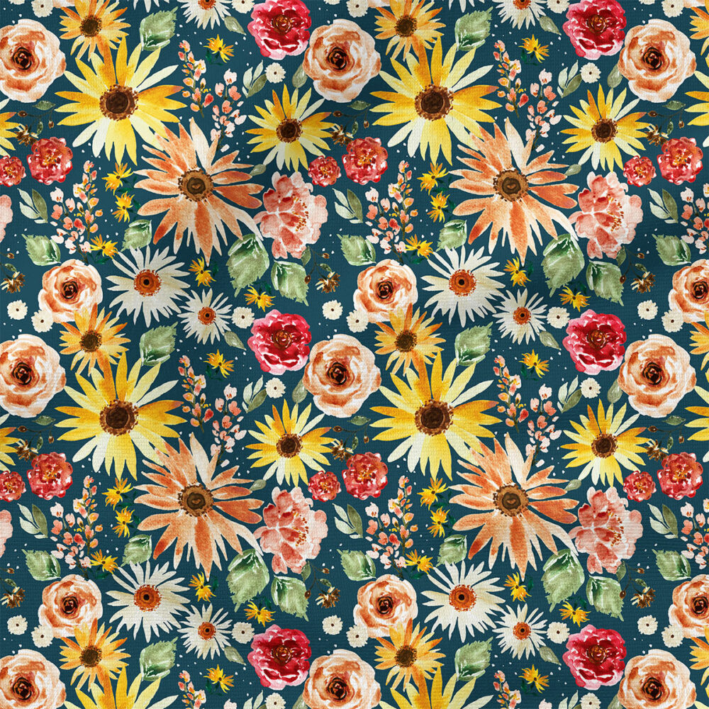 Sunflower Parade (Navy) | Seasonal