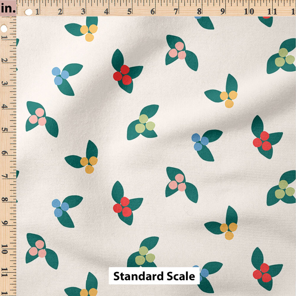 Ruler Scale for Christmas Holly Berry by Indy Bloom Design