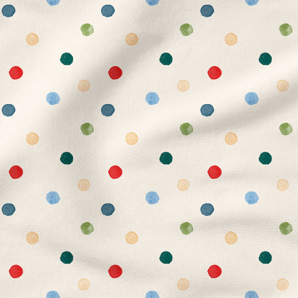 Christmas Polka Dot | Christmas Fabric Design | Indy Bloom Design