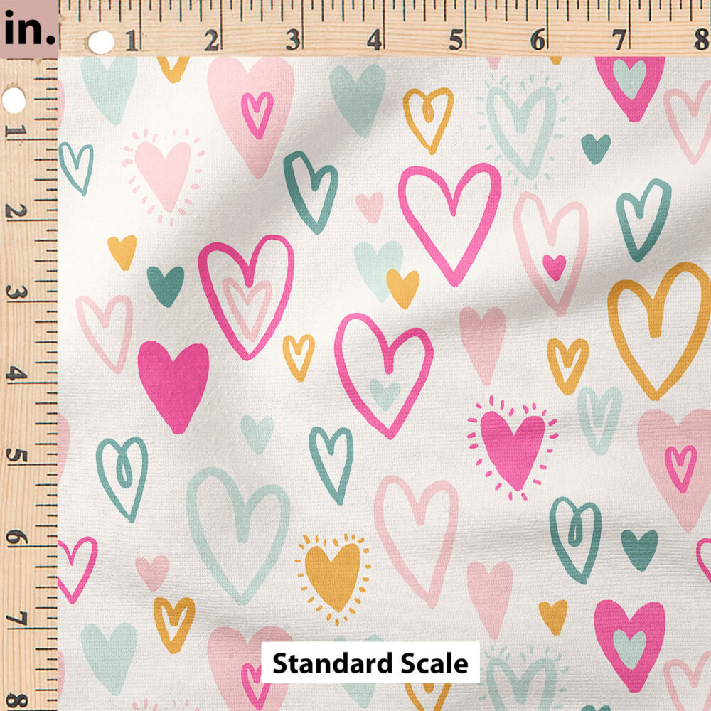 Ruler Scale for Bursting Hearts (Valentines Pink) by Indy Bloom Design