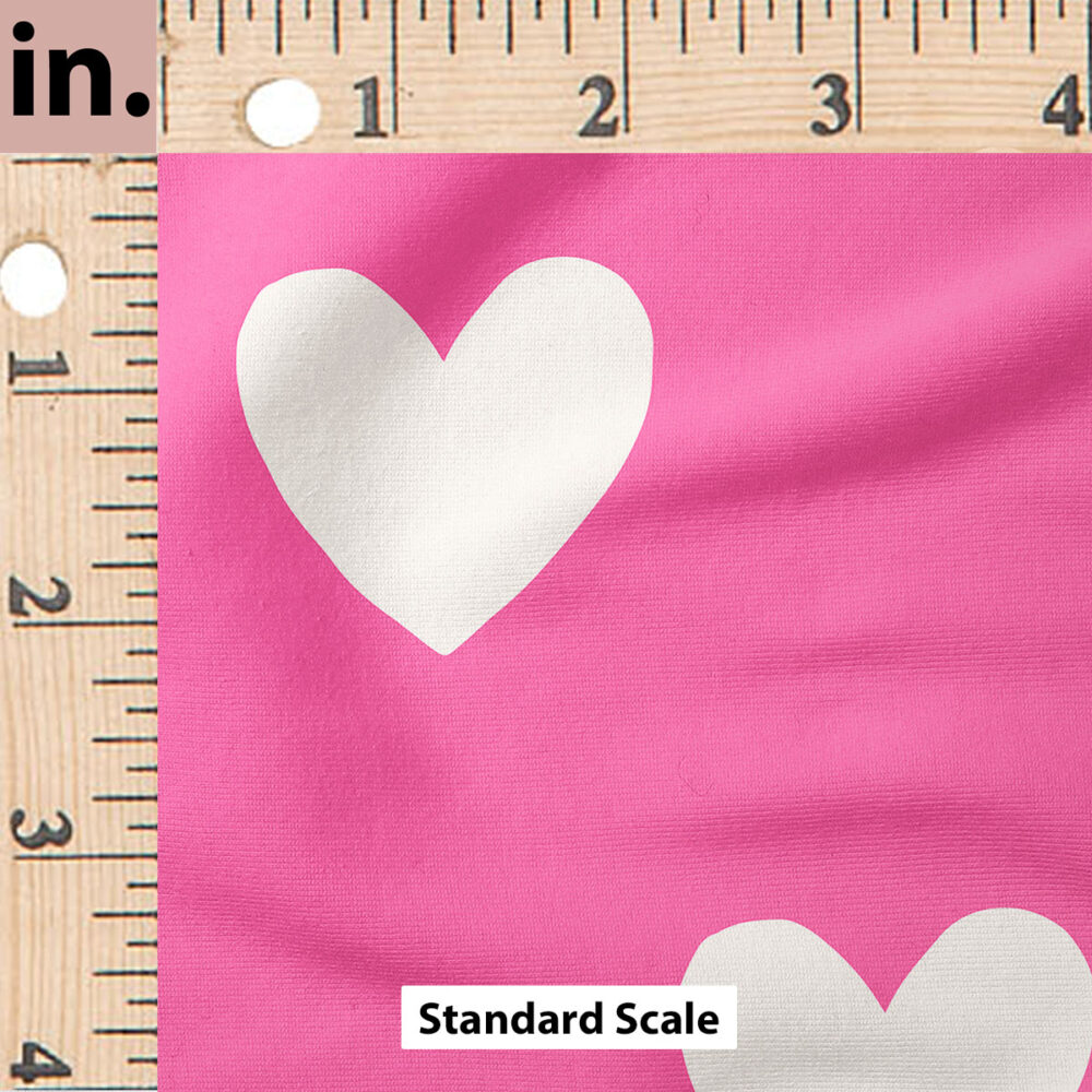 Ruler Scale for Dotted Hearts (Hot Pink) by Indy Bloom Design