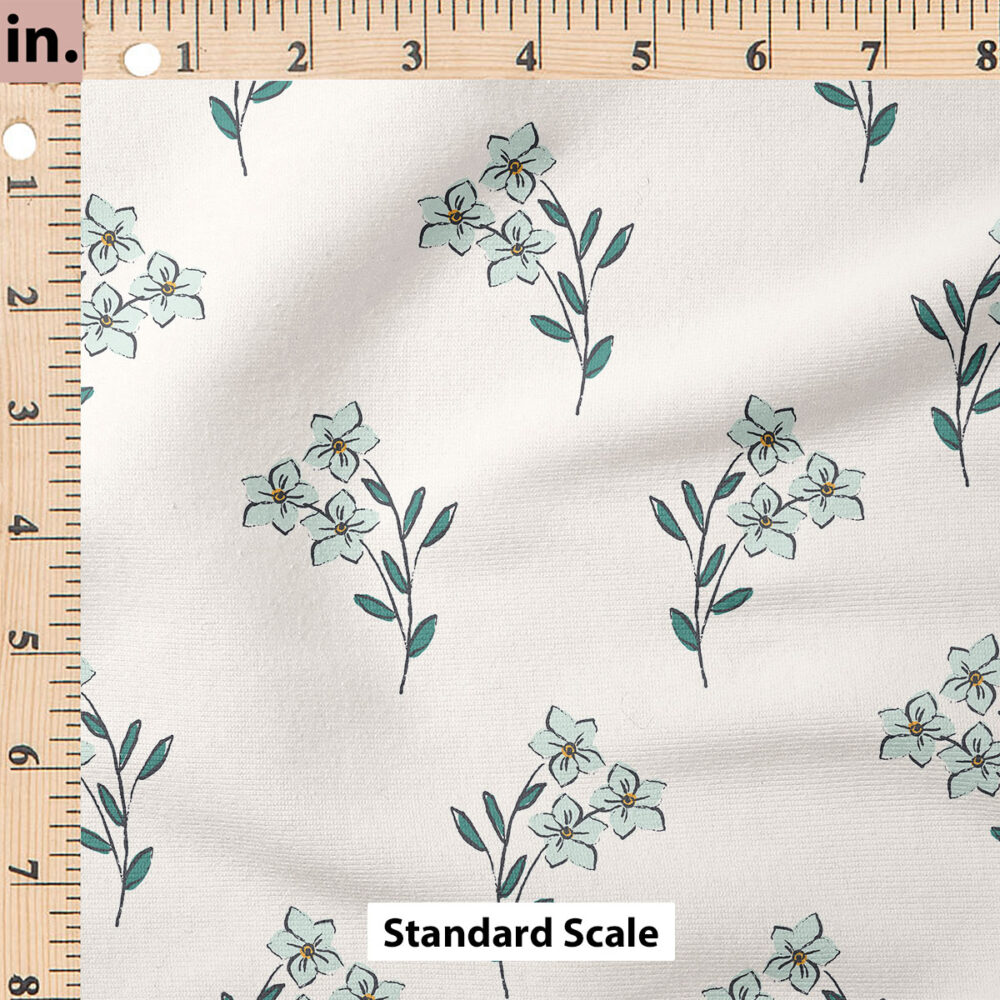 Ruler Scale for Forget Me Not (Mint on Cream) by Indy Bloom Design