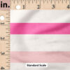 Ruler Scale for Valentine Stripe (Hot Pink on Cream) by Indy Bloom Design