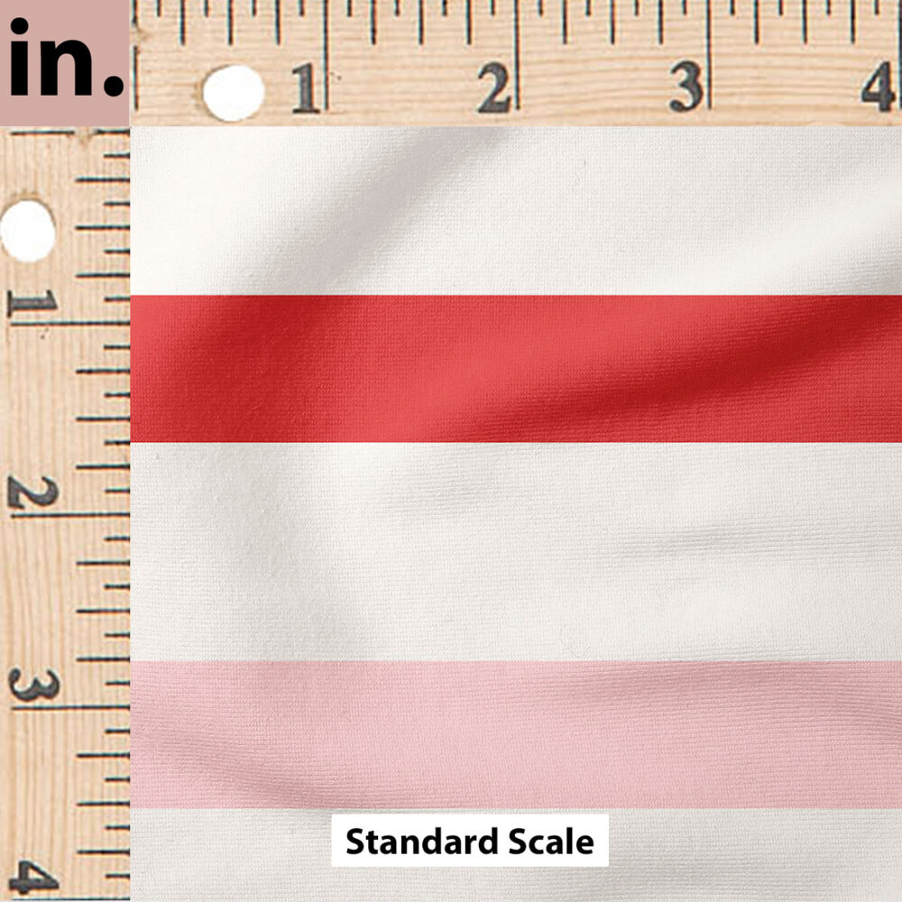 Ruler Scale for Valentine Stripe (Red on Cream) by Indy Bloom Design