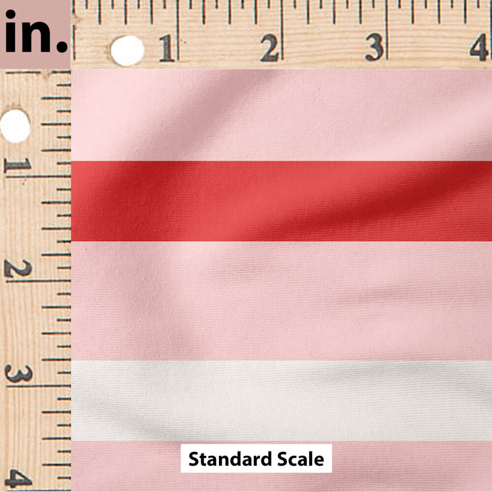 Ruler Scale for Valentine Stripe (Red on Pink) by Indy Bloom Design