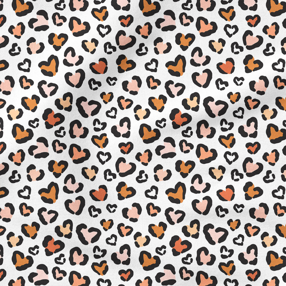 Cheetah Hearts | Children Fabric Design | Julie Storie Designs