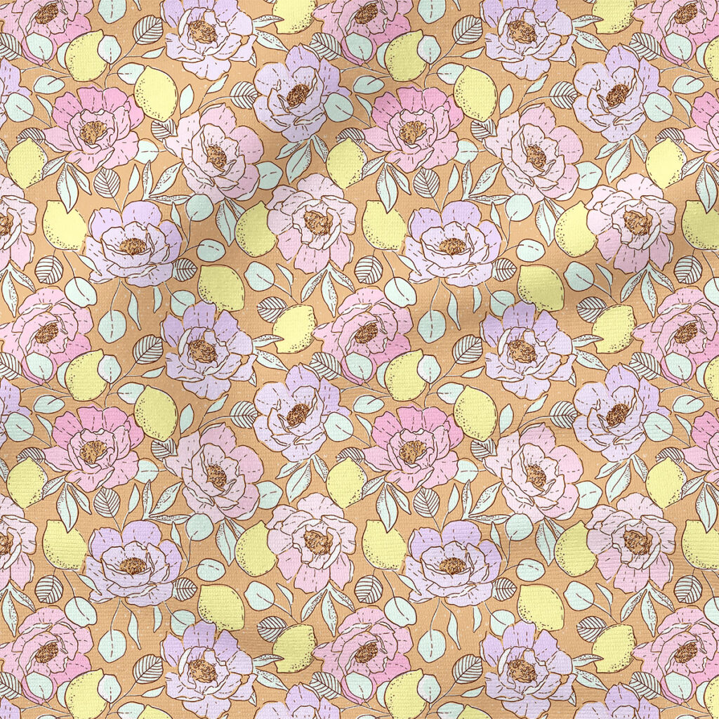 Lemon Floral (Brown) | Children