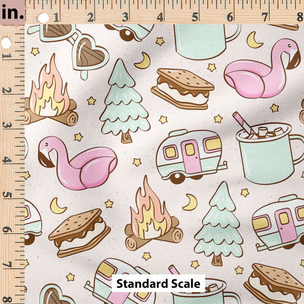 Ruler Scale for Camping (Pink) by Julie Storie Designs