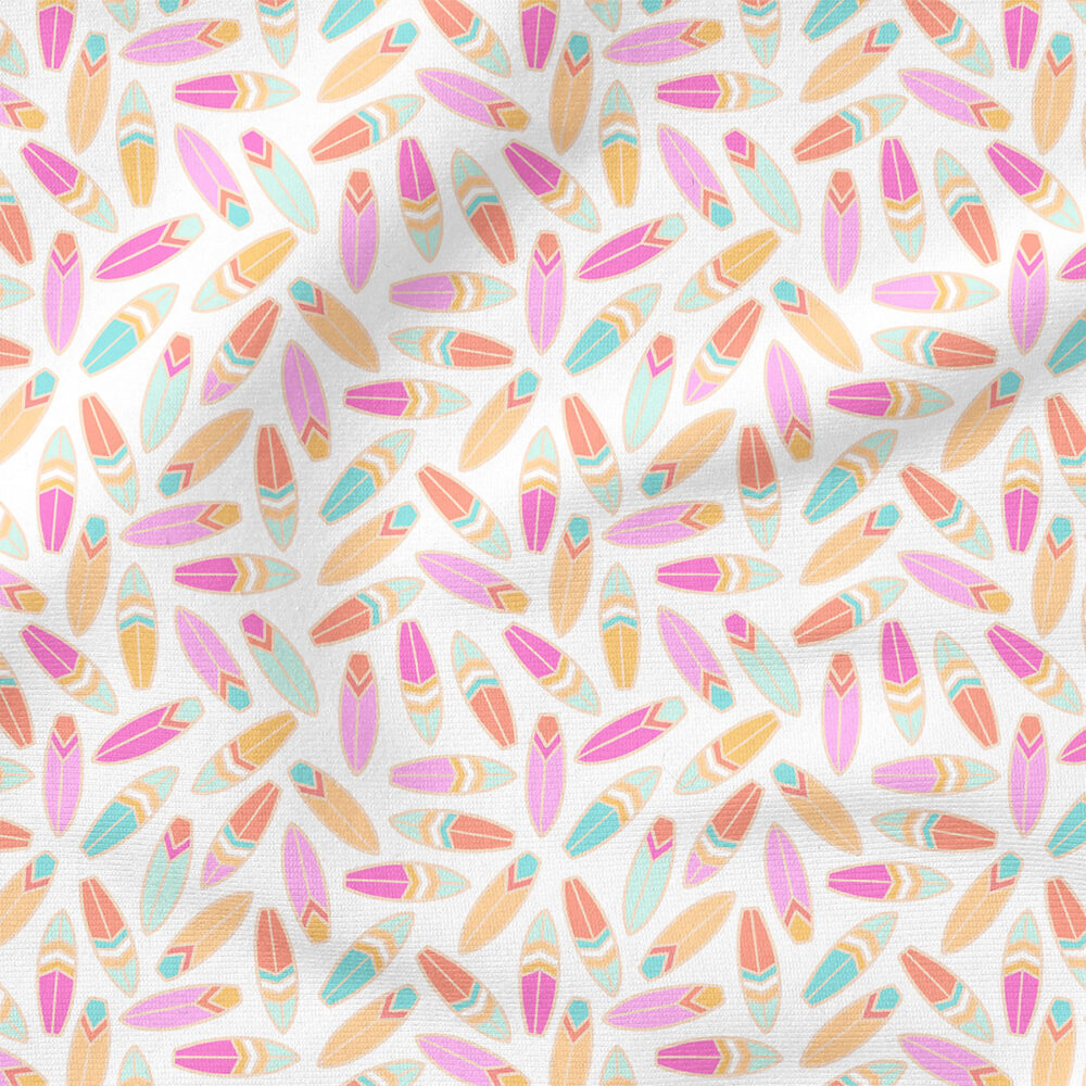 Surfboards (Pink) | Children Fabric Design | Julie Storie Designs