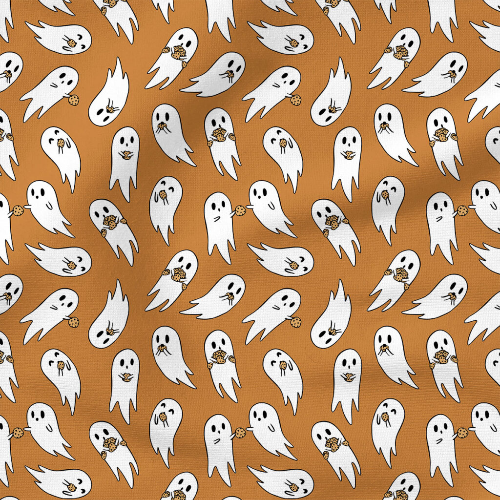 Cookie Ghost | Holiday Fabric Design | Julie Storie Designs