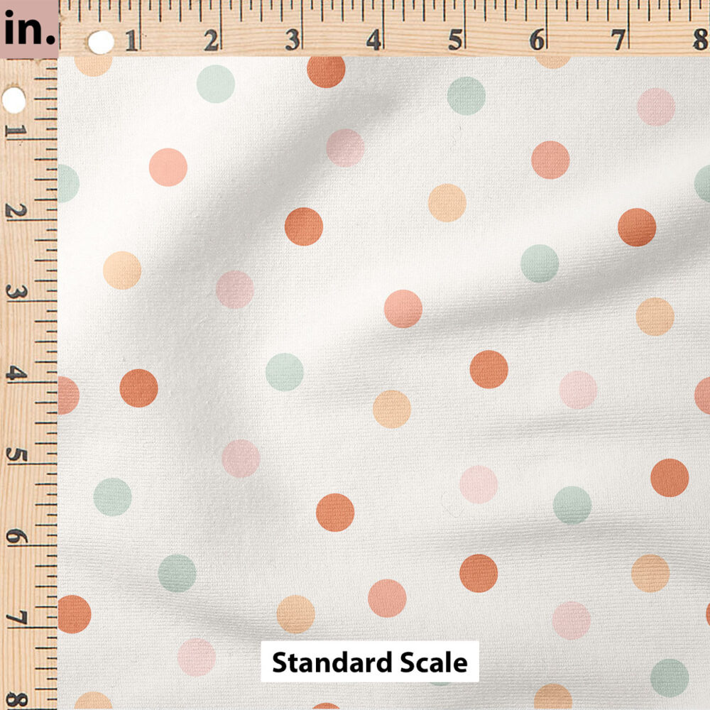 Ruler Scale for Boho Polka Dot (Pink) by Julie Storie Designs