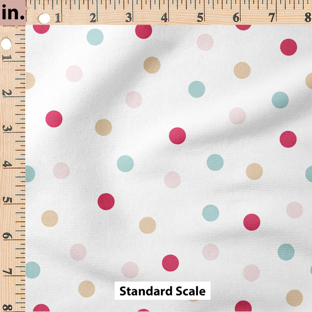 Ruler Scale for Boho Polka Dot (Red and Green) by Julie Storie Designs