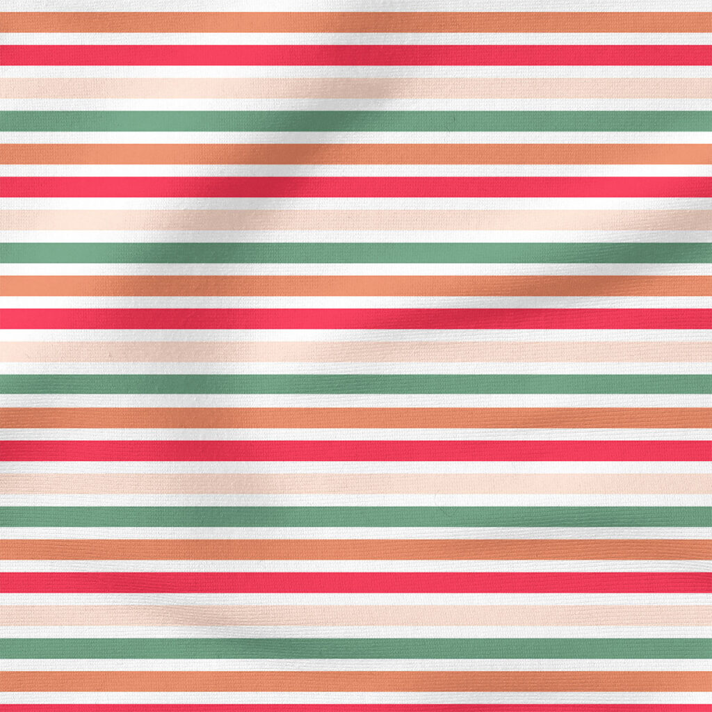 Boho Stripe (Red and Green) | Holiday