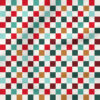 Christmas Checkers (White) | Holiday Fabric Design | Julie Storie Designs