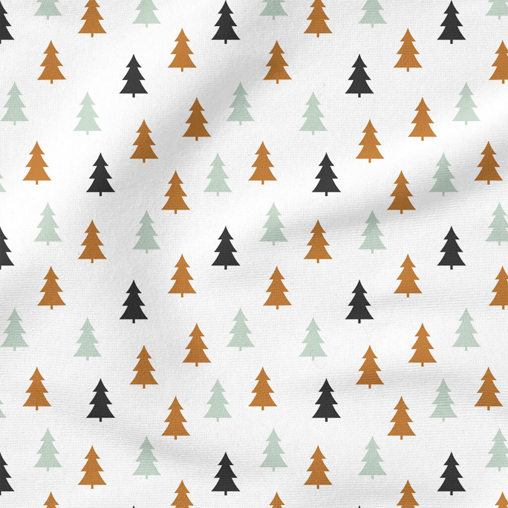 Christmas Tree (Green) | Holiday Fabric Design | Julie Storie Designs