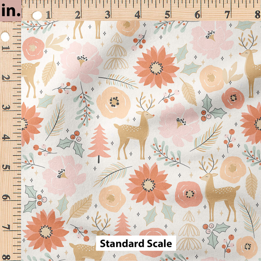 Ruler Scale for Reindeer Floral (Pink) by Julie Storie Designs