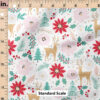 Ruler Scale for Reindeer Floral (Red and Green) by Julie Storie Designs