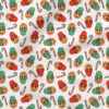 Smileys (Red and Green) | Holiday Fabric Design | Julie Storie Designs