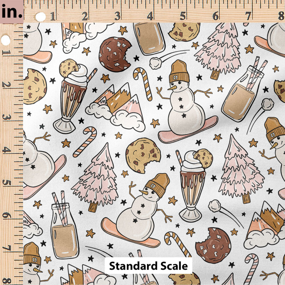 Ruler Scale for Snowboarding Snowmen (Pink) by Julie Storie Designs