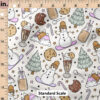 Ruler Scale for Snowboarding Snowmen (Purple and Cream) by Julie Storie Designs