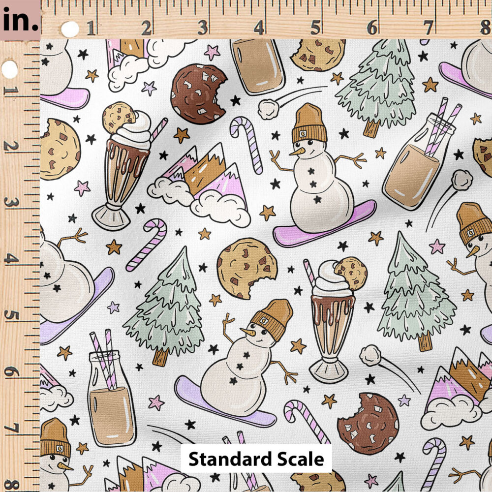 Ruler Scale for Snowboarding Snowmen (Purple) by Julie Storie Designs