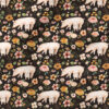 Charlotte Floral Pigs (Dark) | Animals