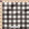 Ruler Scale for Charlotte Gingham (Black) by Cate and Rainn