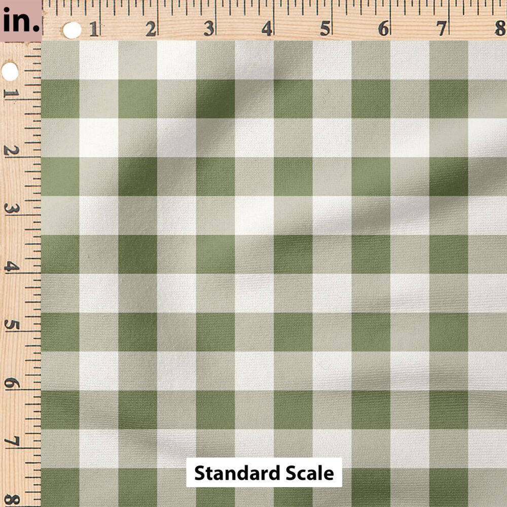 Ruler Scale for Charlotte Gingham (Green) by Cate and Rainn