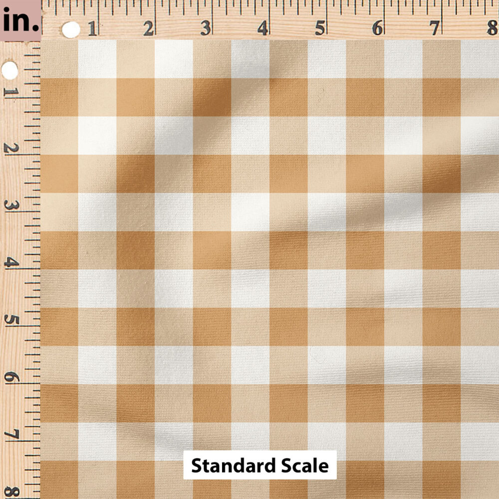 Ruler Scale for Charlotte Gingham (Orange) by Cate and Rainn