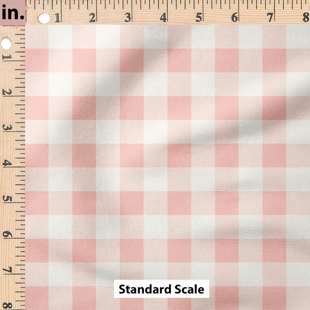 Ruler Scale for Charlotte Gingham (Pink) by Cate and Rainn