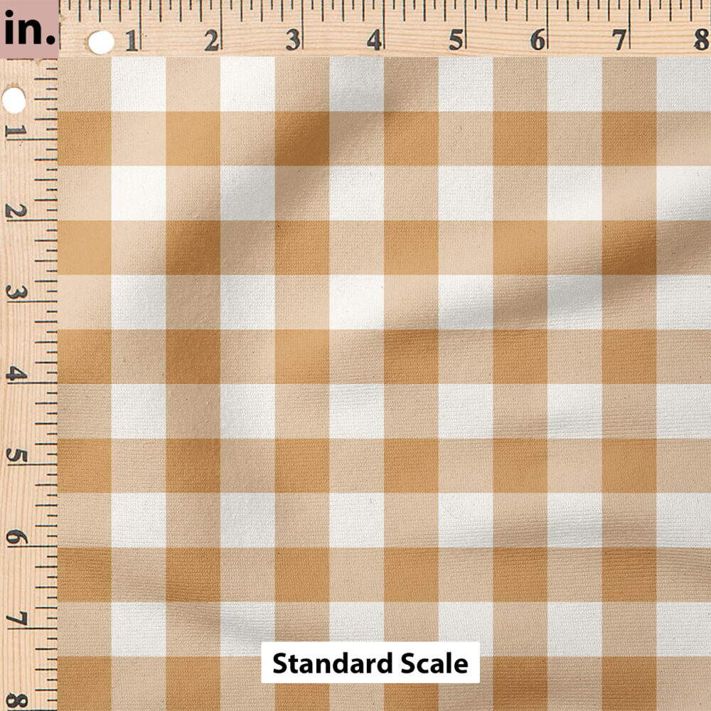 Ruler Scale for Charlotte Textured Gingham (Orange) by Cate and Rainn