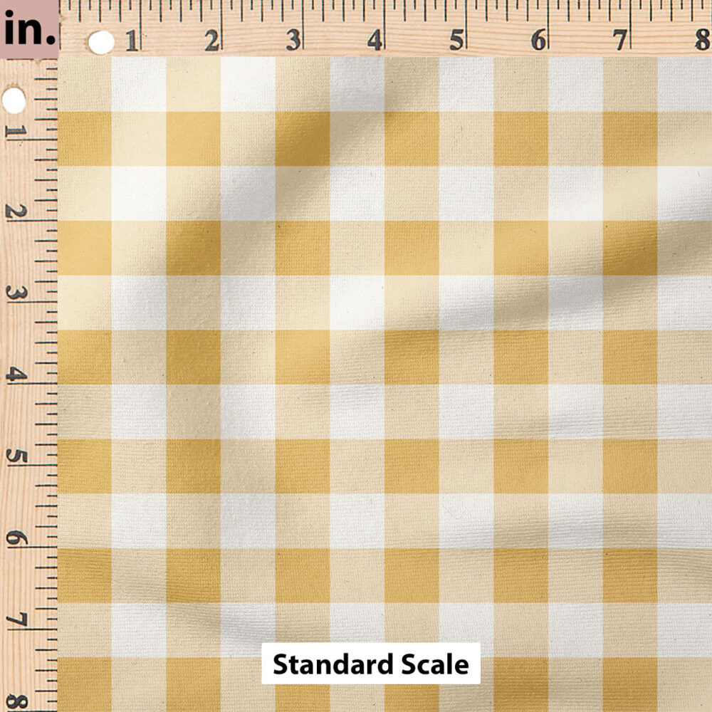 Ruler Scale for Charlotte Textured Gingham (Yellow) by Cate and Rainn