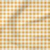 Charlotte Textured Gingham (Yellow) | Stripes and Shapes Fabric Design | Cate and Rainn