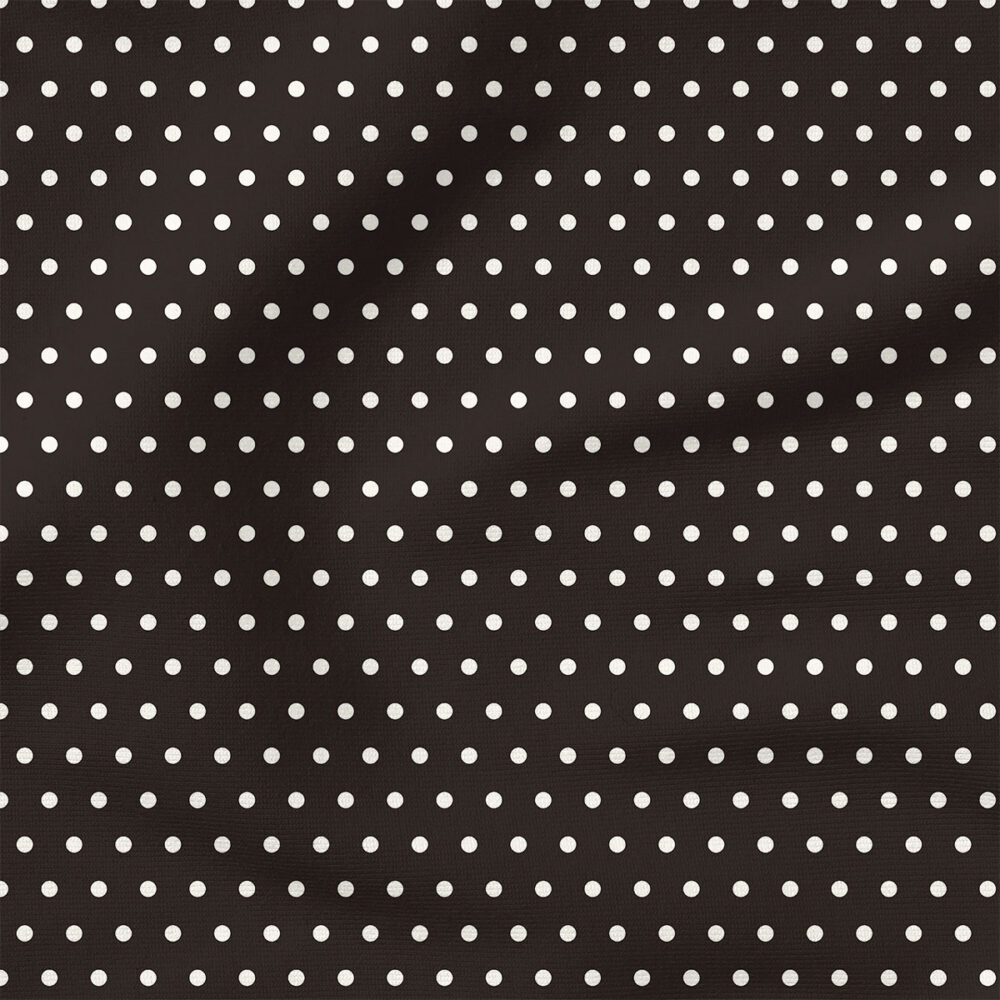 Charlotte Polka Dot (Black) | Stripes and Shapes Fabric Design | Cate and Rainn