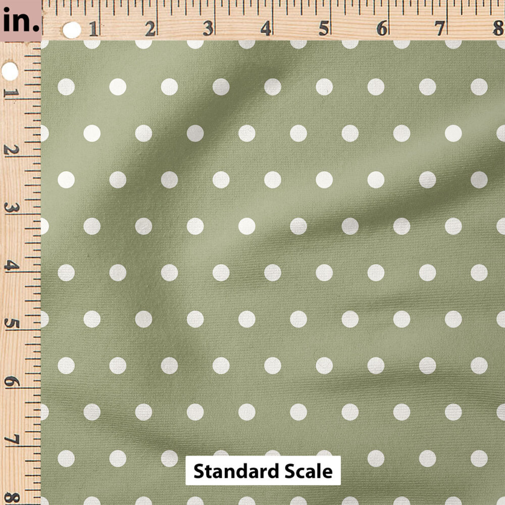 Ruler Scale for Charlotte Polka Dot (Light Green) by Cate and Rainn