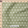 Ruler Scale for Charlotte Polka Dot (Light Green) by Cate and Rainn