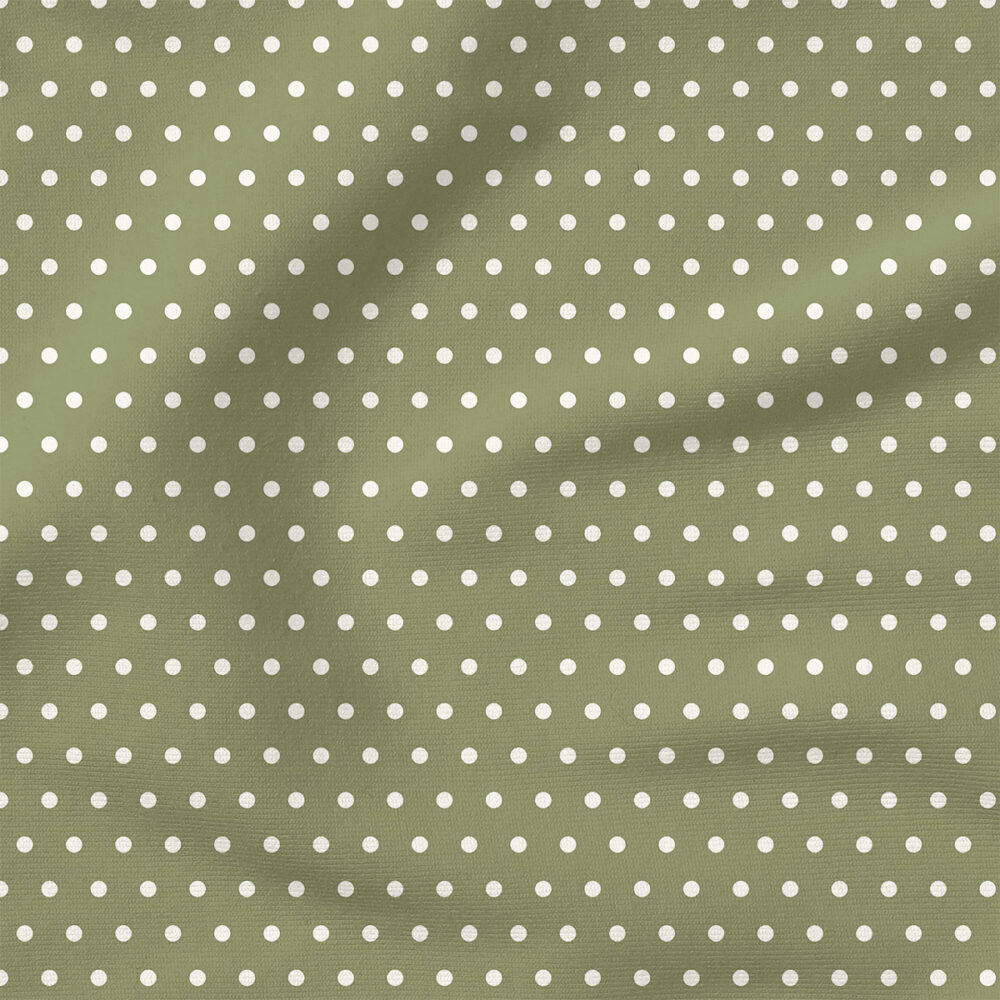 Charlotte Polka Dot (Light Green) | Stripes and Shapes Fabric Design | Cate and Rainn