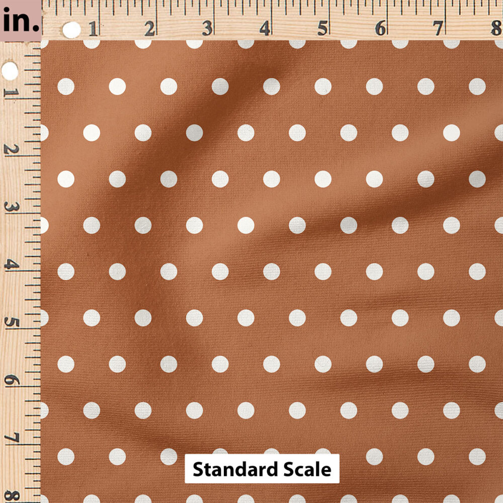 Ruler Scale for Charlotte Polka Dot (Terracotta) by Cate and Rainn