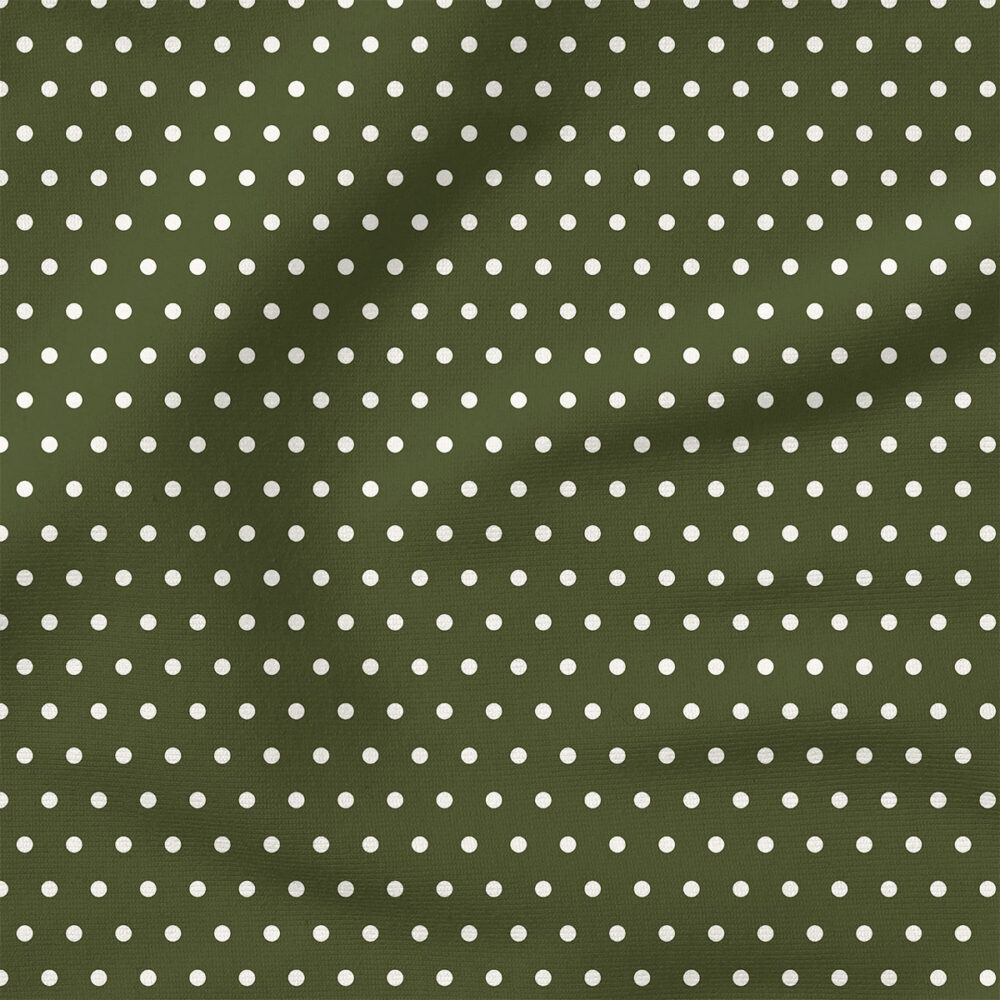 Charlotte Polka Dot Texture (Forest Green) | Stripes and Shapes Fabric Design | Cate and Rainn