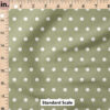 Ruler Scale for Charlotte Polka Dot Texture (Light Green) by Cate and Rainn