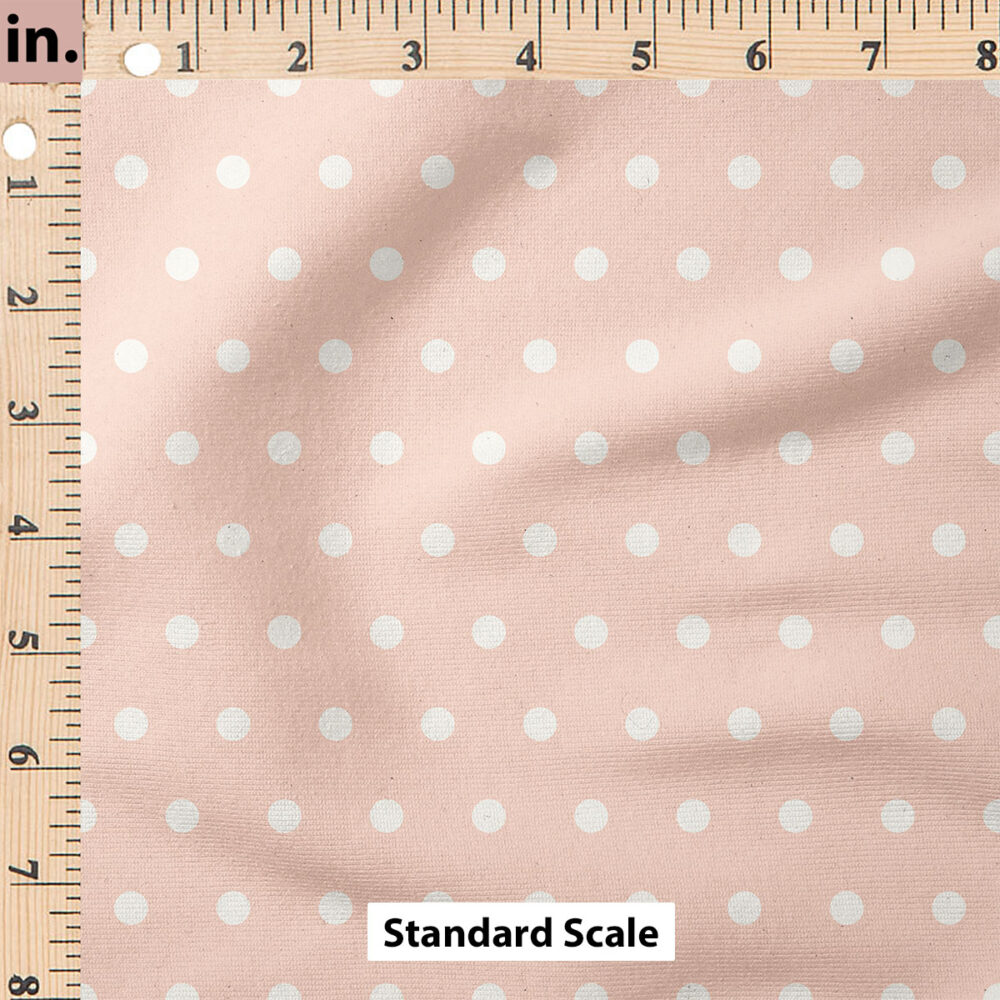 Ruler Scale for Charlotte Polka Dot Texture (Light Pink) by Cate and Rainn