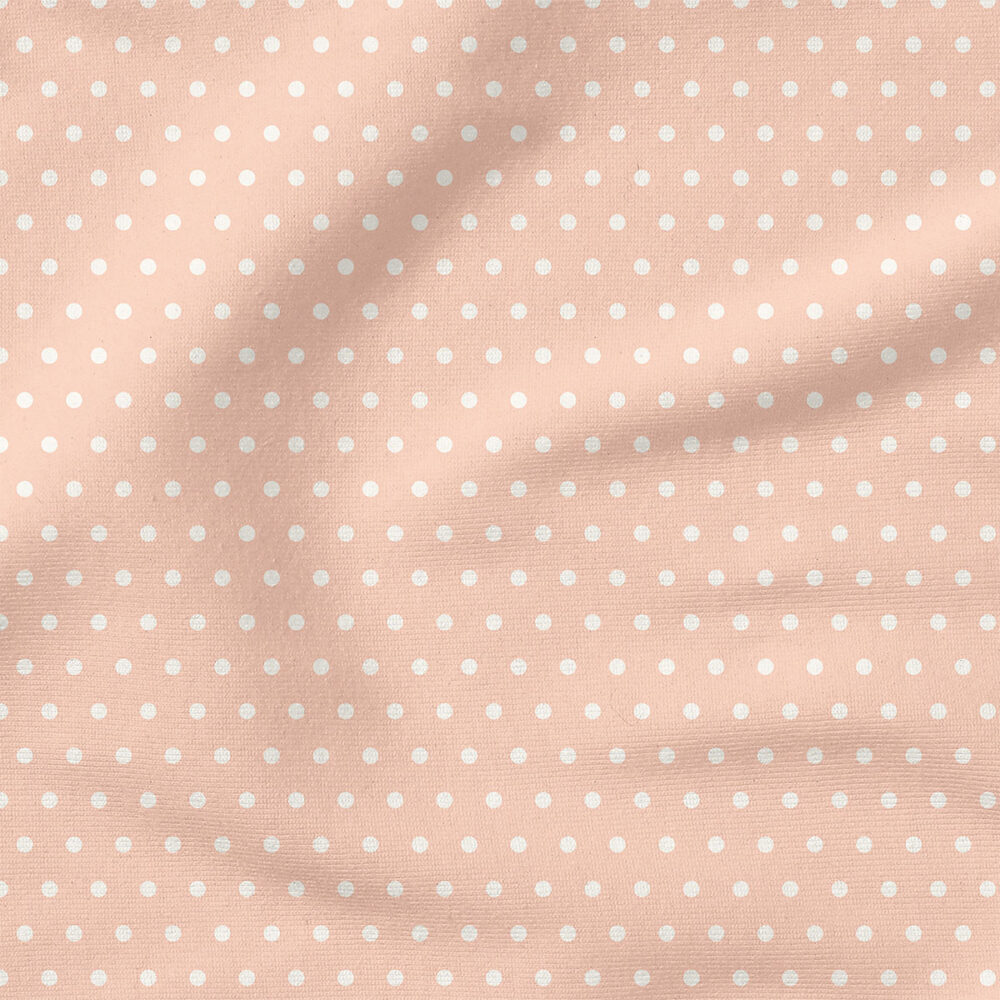 Charlotte Polka Dot Texture (Light Pink) | Stripes and Shapes Fabric Design | Cate and Rainn