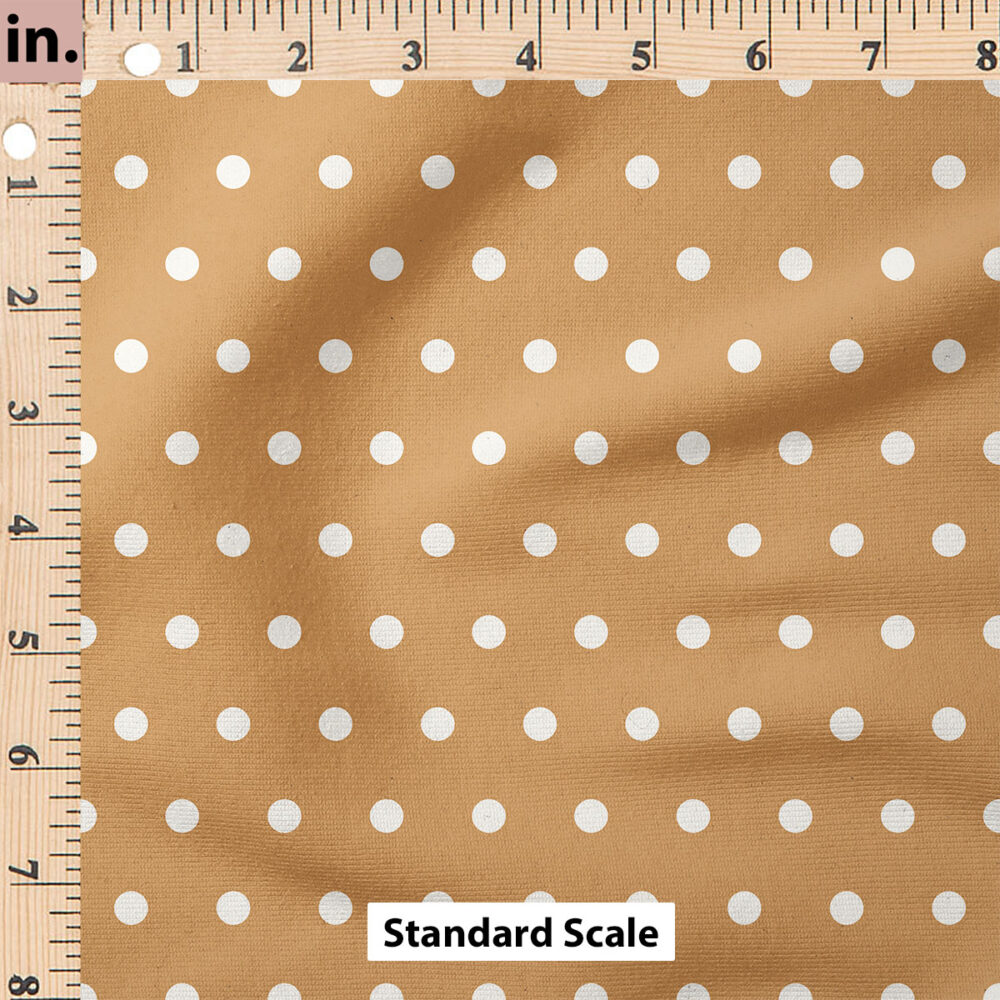 Ruler Scale for Charlotte Polka Dot Texture (Orange) by Cate and Rainn